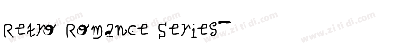 Retro Romance Series字体转换